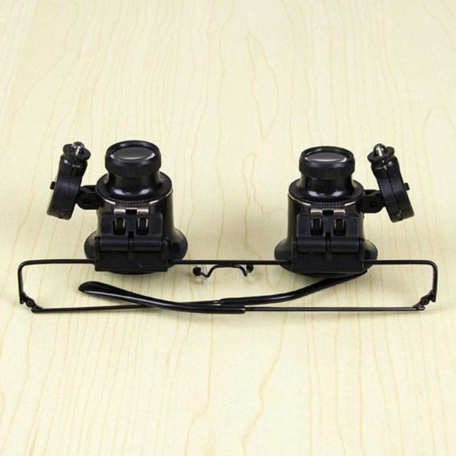 LED Light Eye Magnifying Glasses Jewelry Loupe Watch Repair Magnifier Suitable for Eyelash Extension Painting