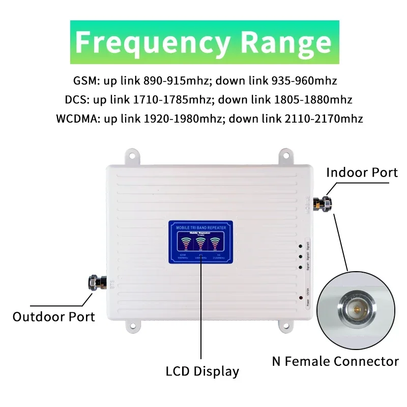 2g 3g 4g Cellular Signal Booster GSM 900 1800 2100 GSM WCDMA UMTS LTE Cellular Repeater Band3 Mobile Phone Amplifier