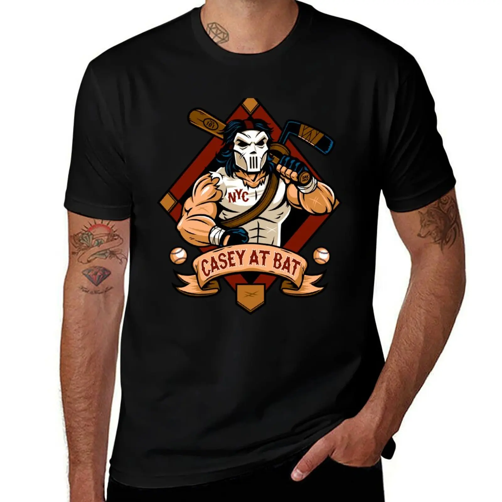 Casey at Bat T-Shirt Christmas Casual Short Sleeve Top T-Shirt