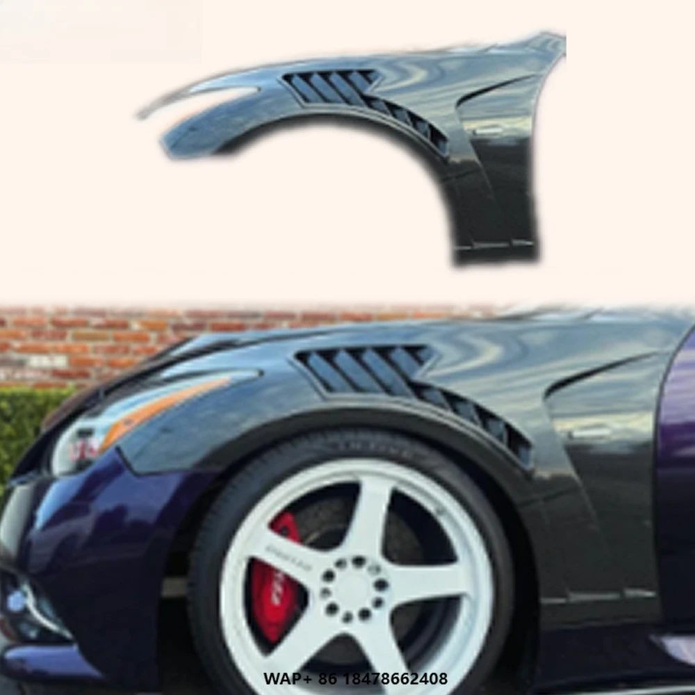 

For Infiniti Q50 V37 Sedan 13-24 Carbon M3 Style Front Side Vented Fender Pair