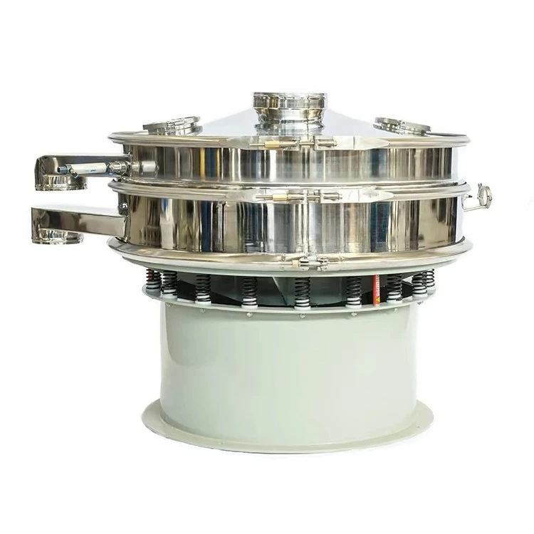 Circular 1 Layer Vibrating Sieving Machine Sifter for Chia Seeds Fine Powder Sorting