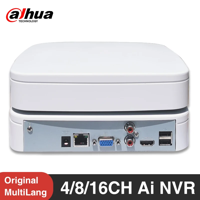 Dahua NVR2104-S3 NVR2108-S3 NVR2116-S3 4/8/16CH Smart Ai 1U H.265 1HDD Network Video Recorder  IP Camera Security Imou Onvif