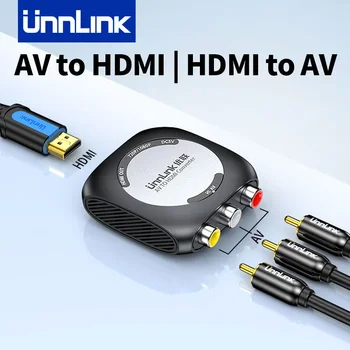 Convertitore da AV a HDMI, HDMI a AV Unnlink HD 1080P