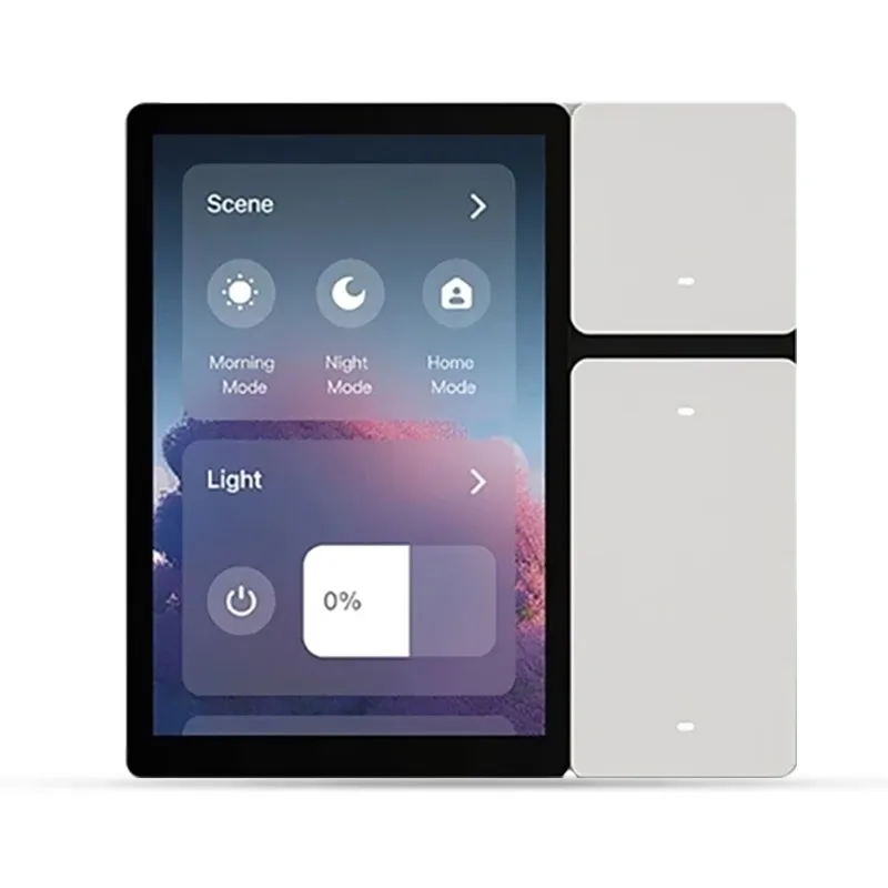 3.5 Inch Display Screen WIFI Smart Wall Switch Sigmesh WIFI IR 1/2/3/4 Gang Controlled by  Alexa APP