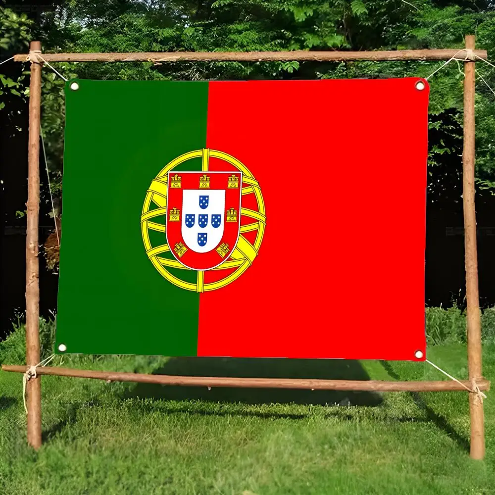 Coastal Historic Portugal Flags Borderless four-ring ornament indoor outdoor decoration effortless to hang
