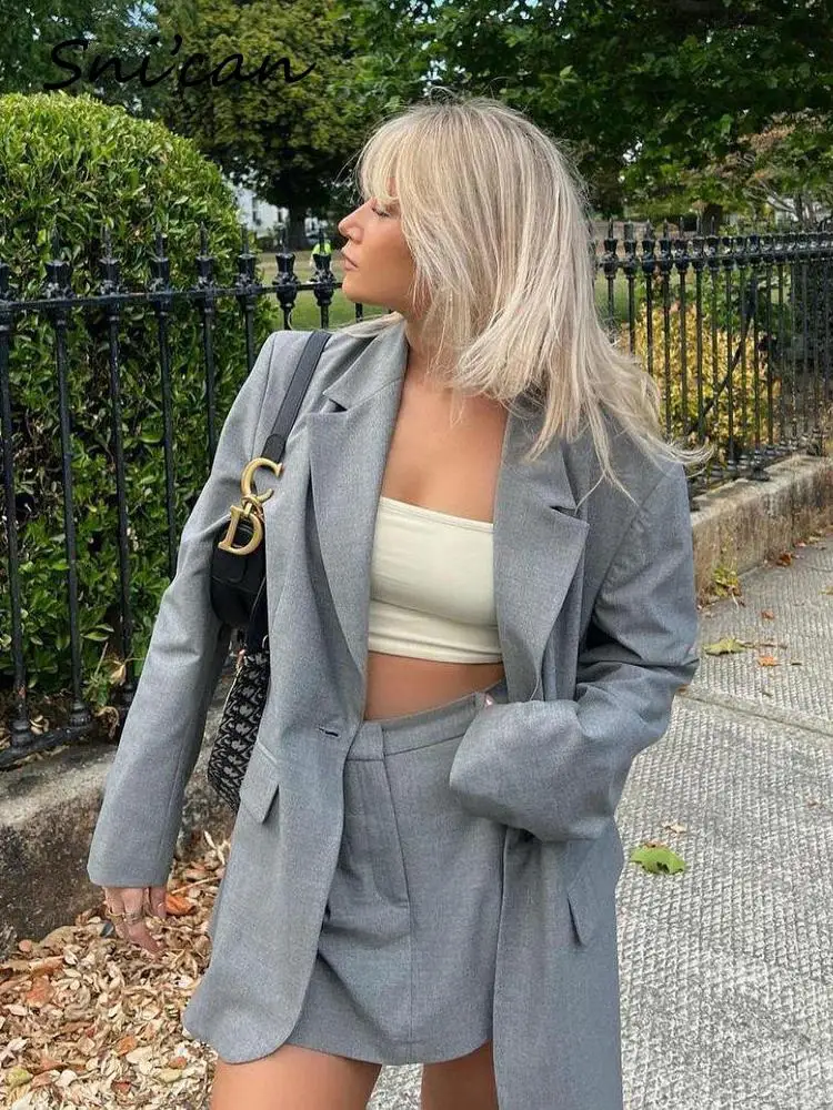 Casual Office Ladies Shorts Skirts Fashion Autumn High Waist Oversize Women Bottom faldas cortas Basic Female Jupe Faladas 2022