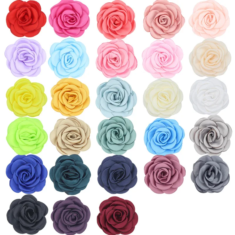 5pcs 5.5cm Silk Artificial Rose Flower Heads Decorative Flowers for Wedding Home Party Decoration Mini DIY Fake Flower Wall