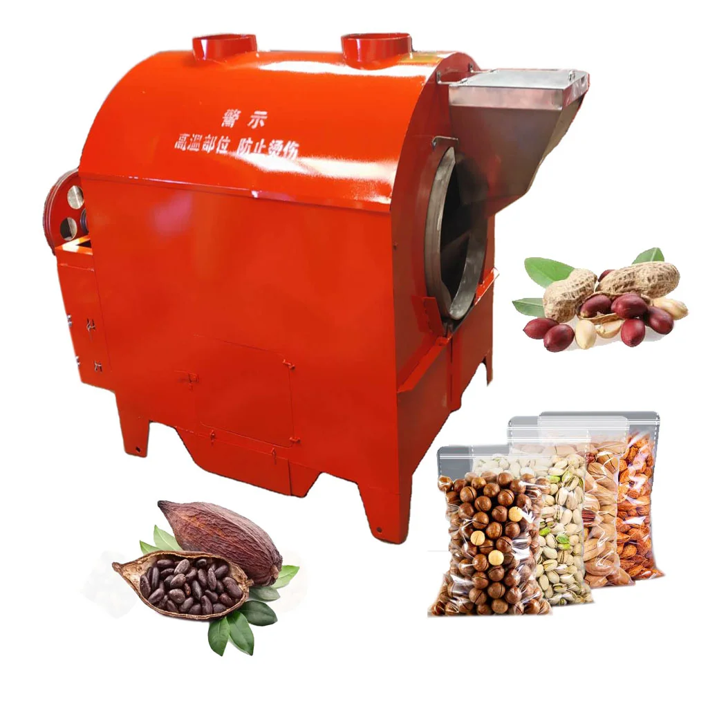 

Commercial Drum Rotary Peanut Roasting Machine/walnut Chestnut Coffee Roaster/Nuts Roasting Machinery HJ-29