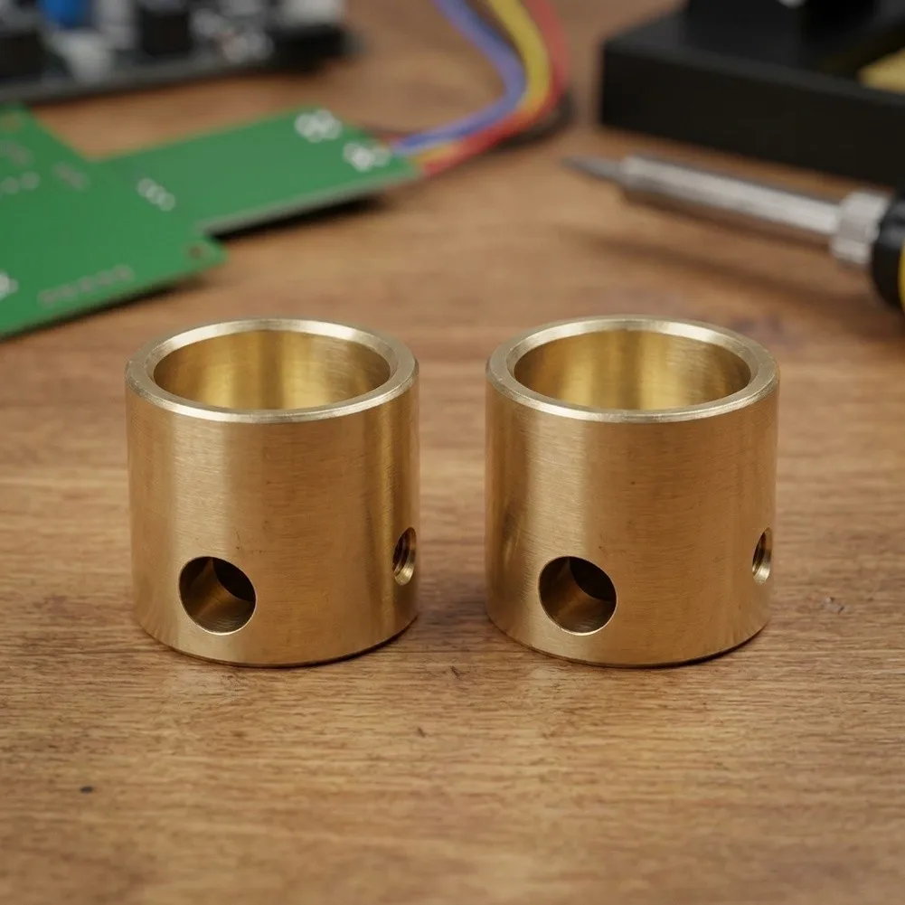Power Tool Accessory Brass Solder Container Brass Solder Container 16mm Inner Diameter 10mm Depth Threaded Holes