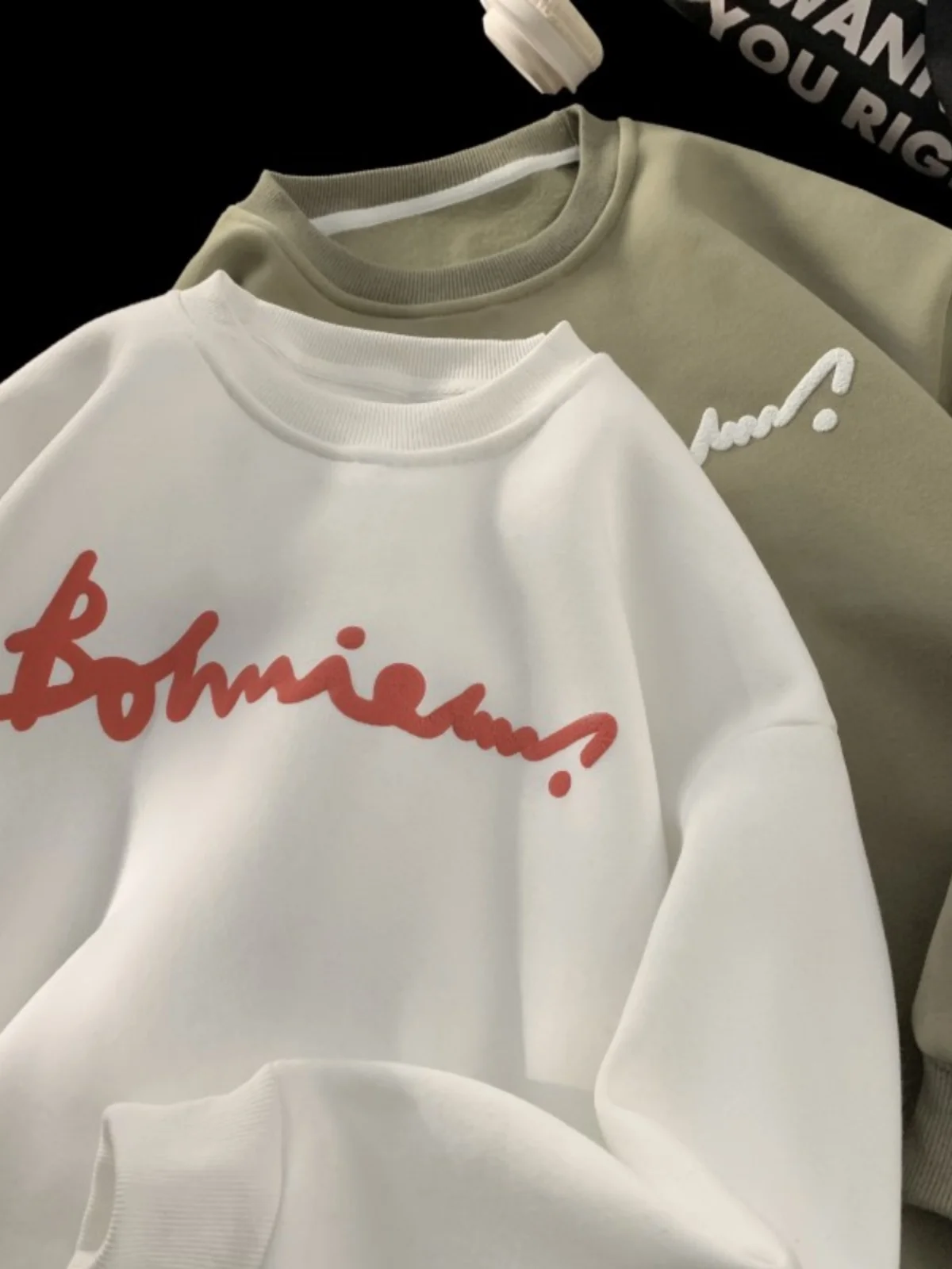 

Мужская толстовка с круглым вырезом, весна-осень 2024, новая модная модель с объемным принтом, в американском уличном стиле, для подростков