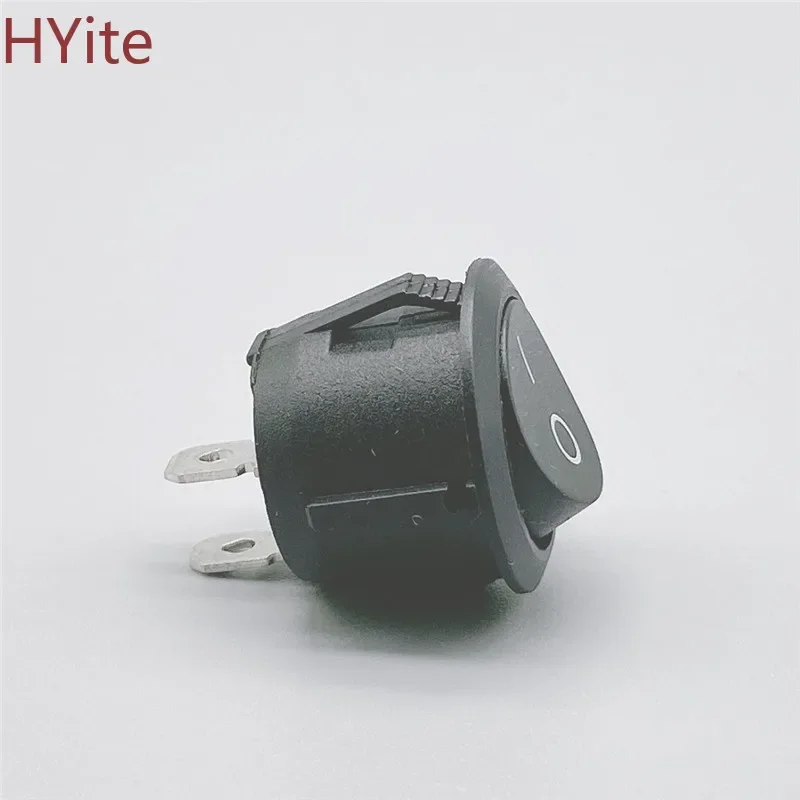 Red Black White ON/OFF Round Rocker Toggle Switch 6A/250VAC 10A 125VAC Plastic Push Button Switch