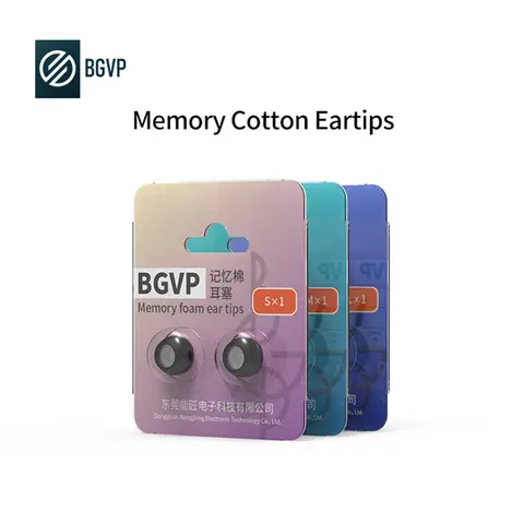 BGVP 메모리 폼 이어 팁 3.5mm-6mm 구경 이어폰에 적합한 먼지 필터가 있는 면 이어팁
