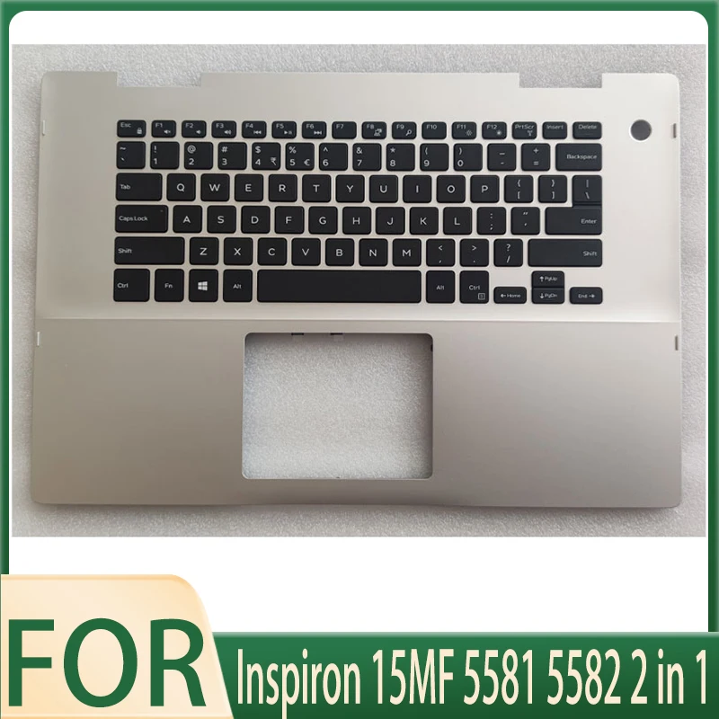 

New For inspiron 15MF 5581 5582 2 in 1 Laptop Palmrest Upper Case Cover with US Language Keyboard Without Backlight