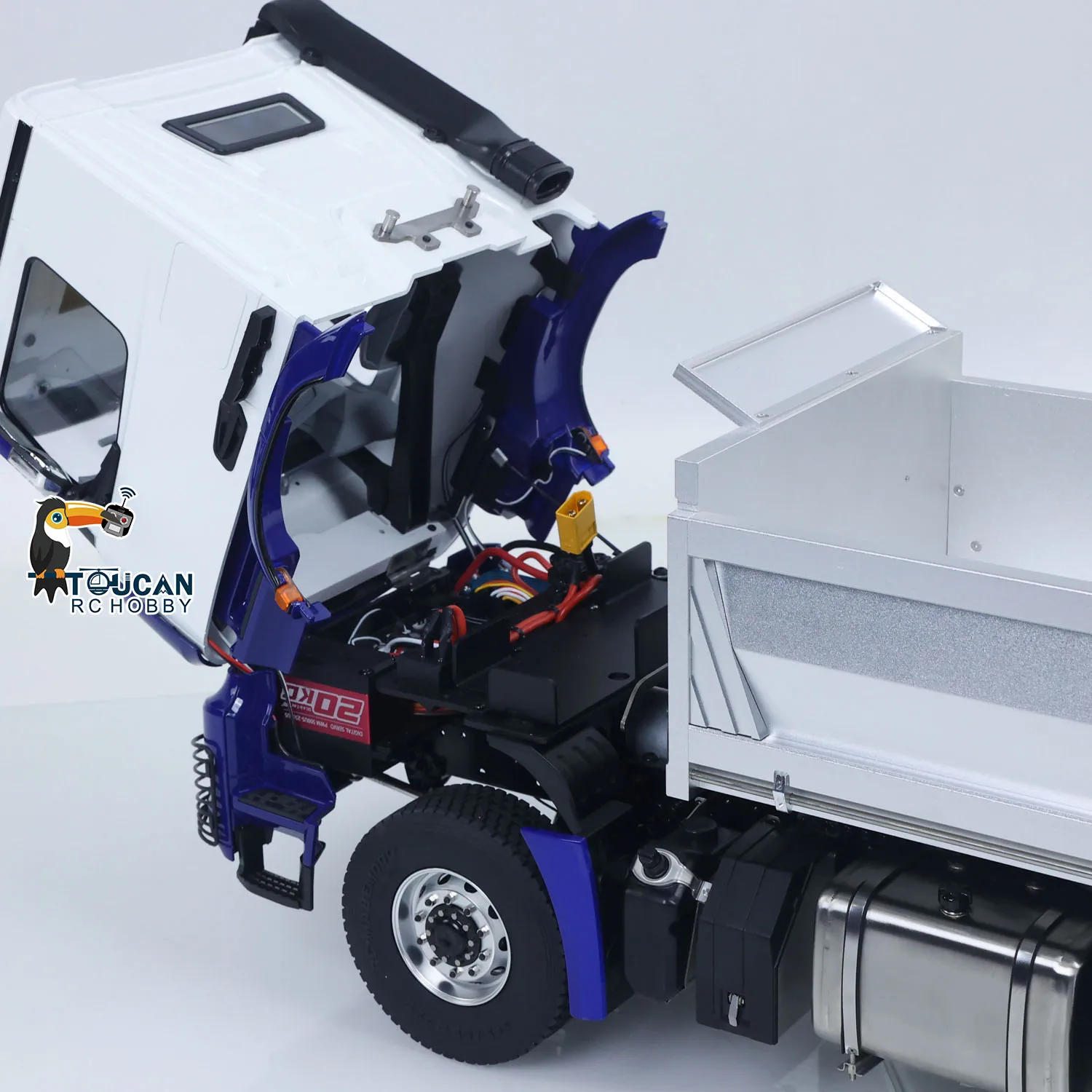 

1/14 6x6 RC Hydraulic Dump Truck Metal Chassis Gearbox 3348 Radio Controlled Tipper Differential Axle Light Sound Radio Toy Gift