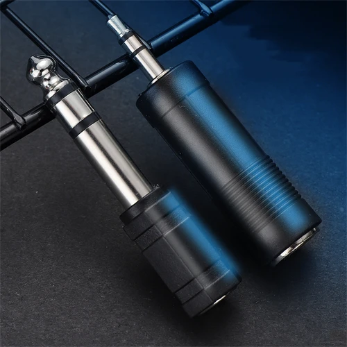 Adaptador de micrófono para auriculares estéreo, adaptadores de Audio estéreo de 3,5mm hembra a 6,35mm macho, accesorios de conector de micrófono inalámbrico