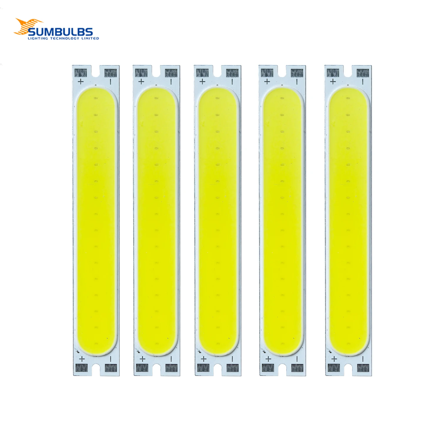 

5 шт. COB LED-чипов 76*11.5 мм, 3-3.7В, 2Вт, высокая яркость, белый свет 6500K, для портативных рабочих фонарей