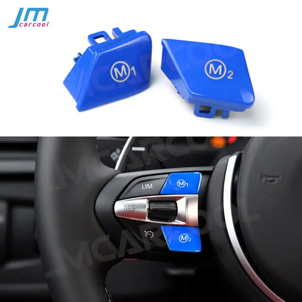 

Car Sport Steering Wheel M1 M2 Switch Replace Button Covers For BMW M3 M4 M5 M6 X5M X6M F80 F82 F83 F10 F06 F15 F16 Accessories