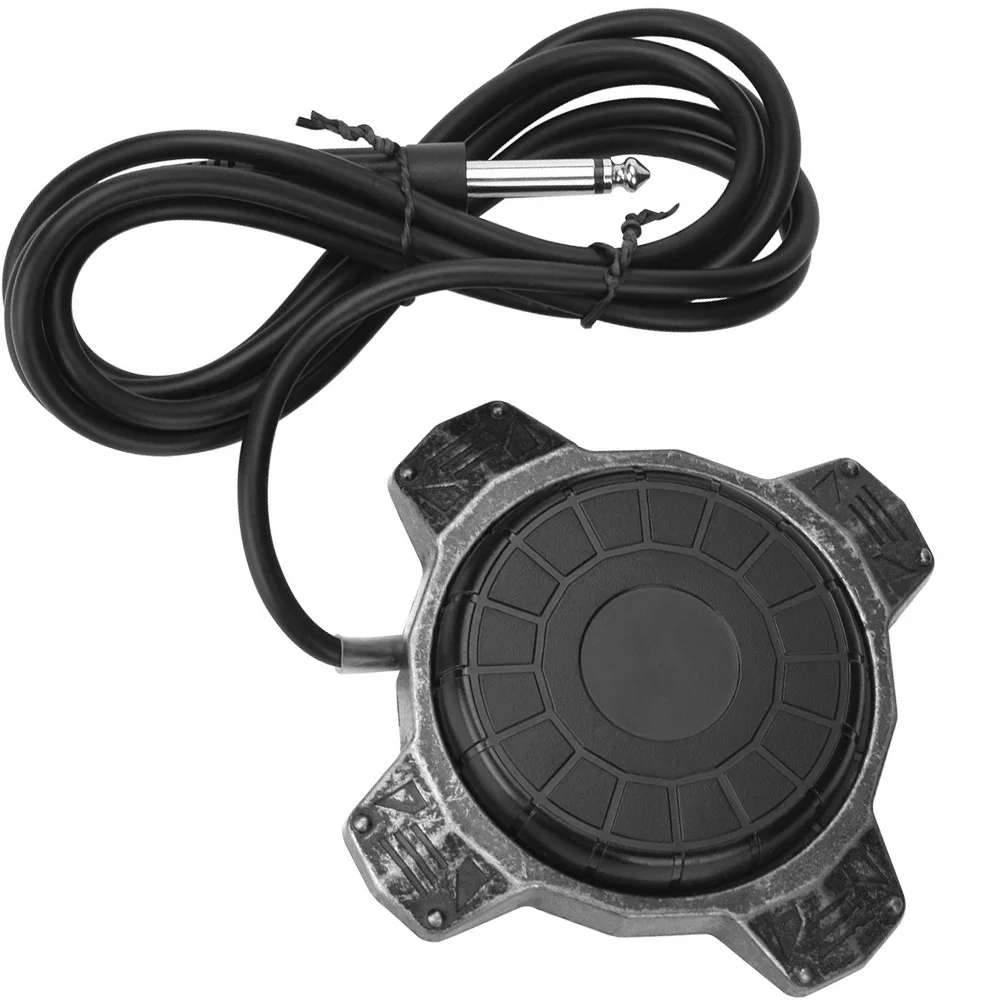 

1pc Aluminum Alloy Tattoo Foot Pedal High-Conductivity Copper Wire For Tattoo Machine Professional Footswitch Metal Tattooing