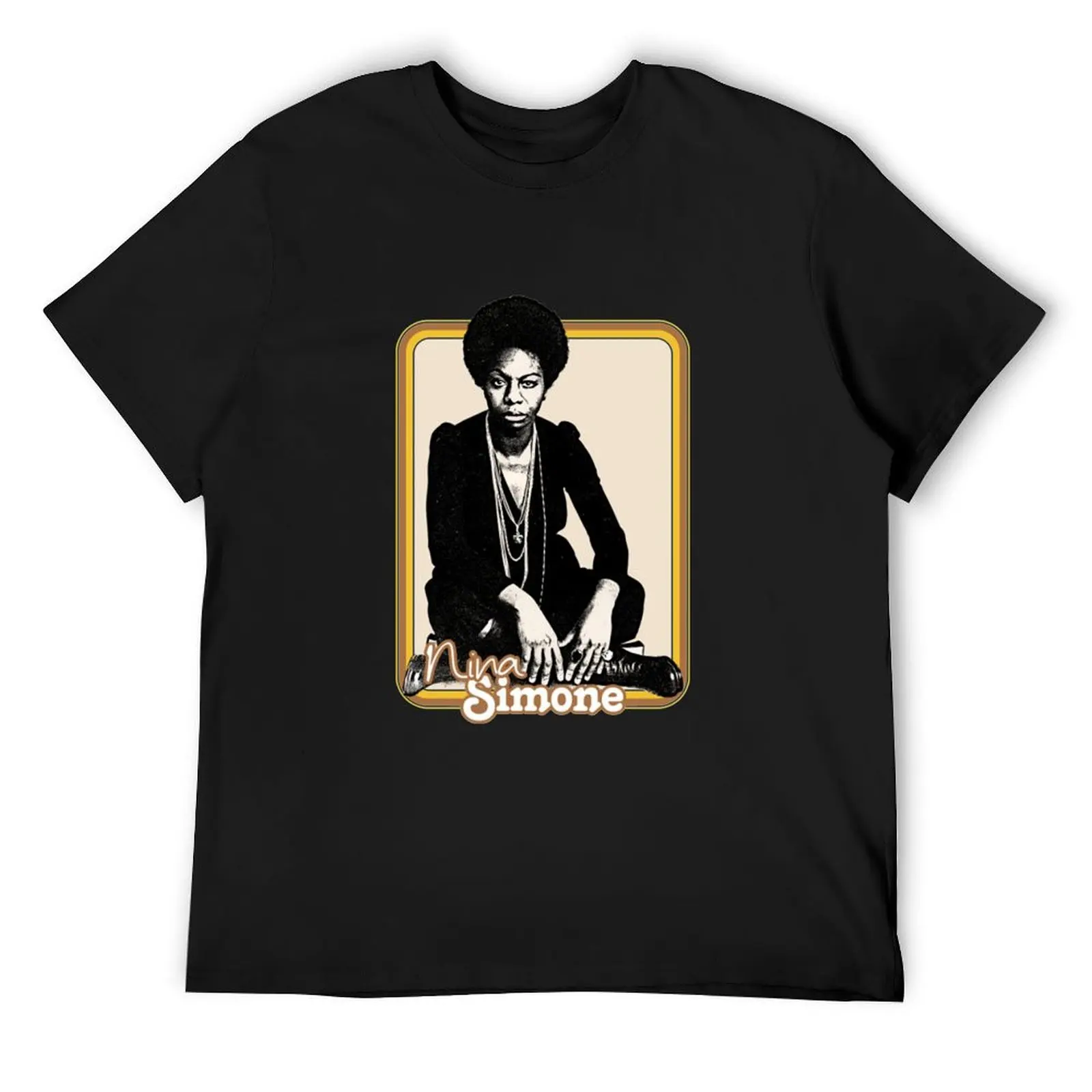 

Nina Simone T-Shirt man clothes oversized graphic tee new edition mens vintage t shirts