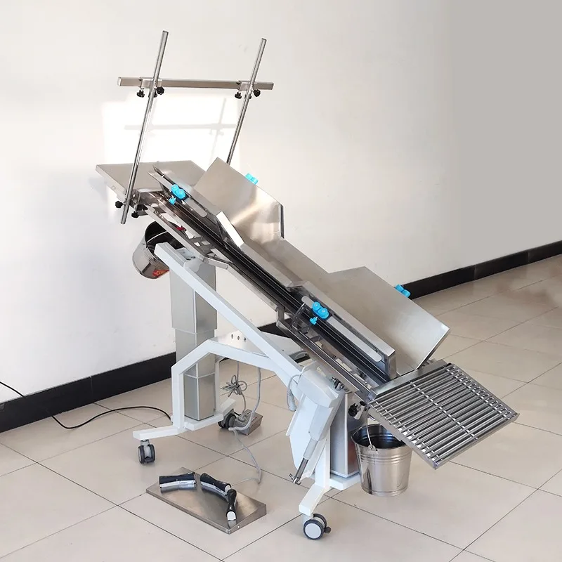 High Precision 304 Stainless Steel V-top Electric Veterinary Surgery Table Mobile Pet Operating Table for Surgery Center