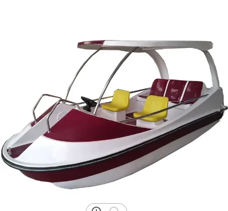 water park 5 passengers electric boat park products electric BBQ boat for sale