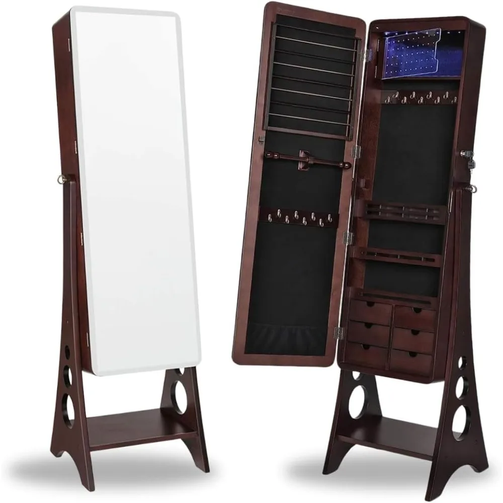 Hives and Honey Aria Jewelry Armoire, Walnut