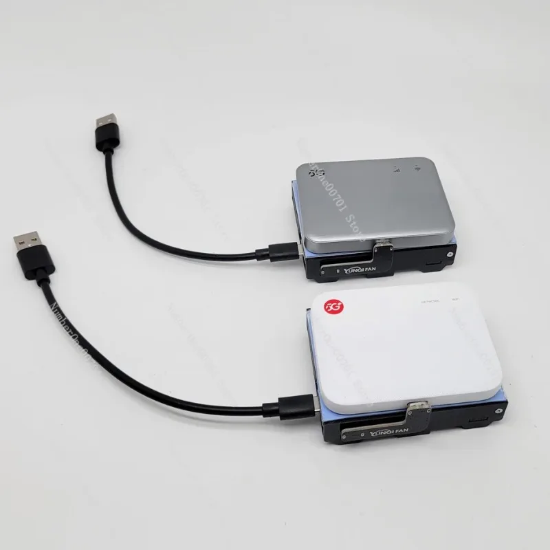 Type-C Portable WiFi Cooler Base, Universal Cooling Fan for ZTE F50 & Feimao U20 100x63 (transparent black base)