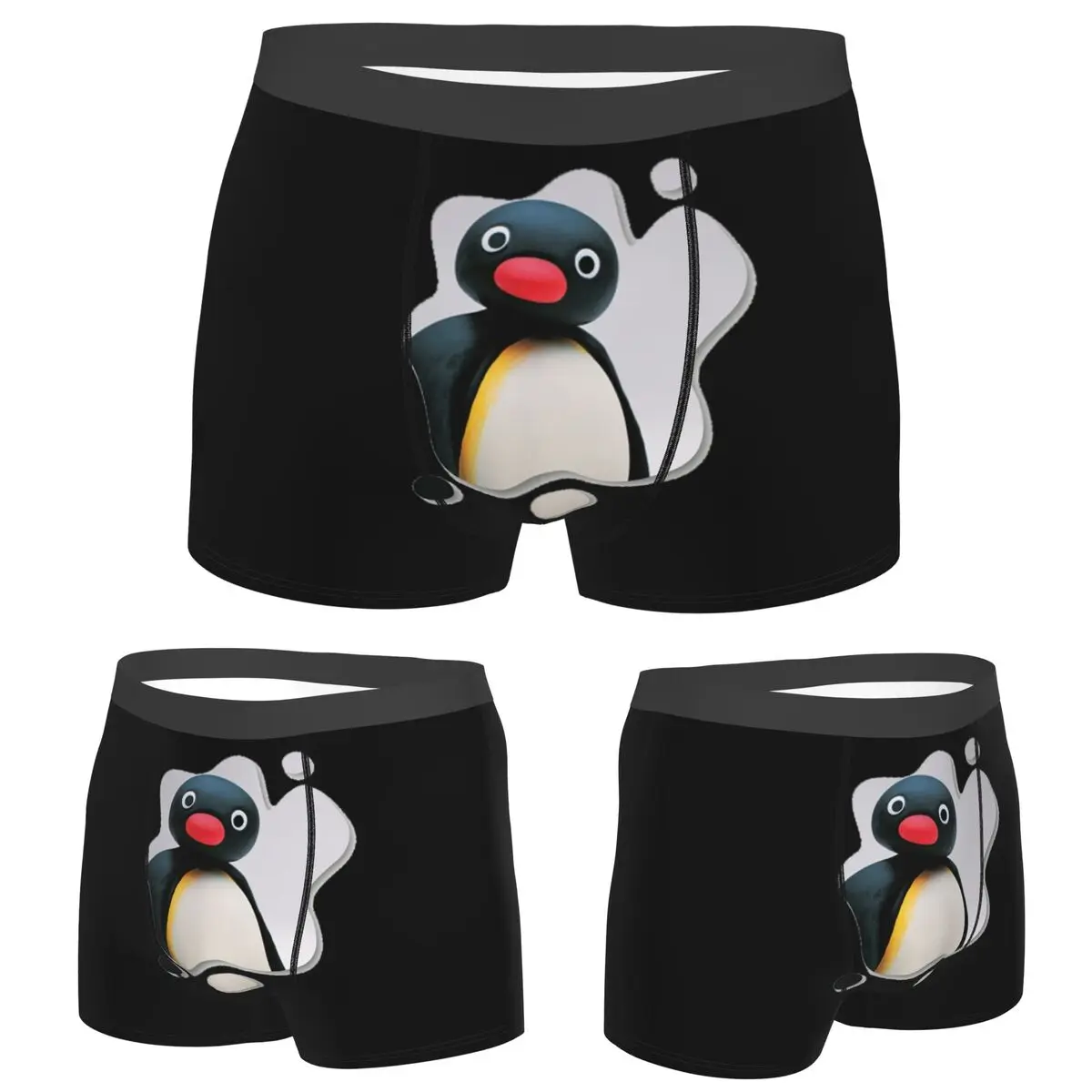 

Трусы-боксеры, шорты Pingu Pinga Penguin, ТВ-трусики, мужское удобное нижнее белье для мужчин, подарки бойфренду