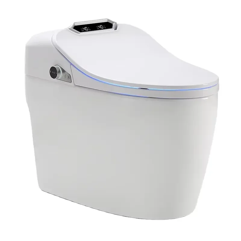 High Quality Modern Elongated Remote Control Intelligent Hotel Use Bathroom Ceramic Sanitary One Piece Toilet Bowl