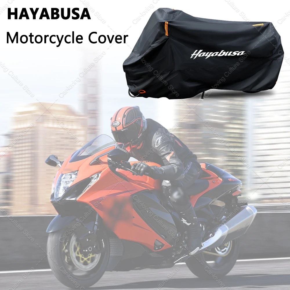 

Motorcycle Accessories Motorcycle Cover for All Seasons Outdoor Rain Dustproof UV Protector Covers（295*110*140） For HAUABUSA