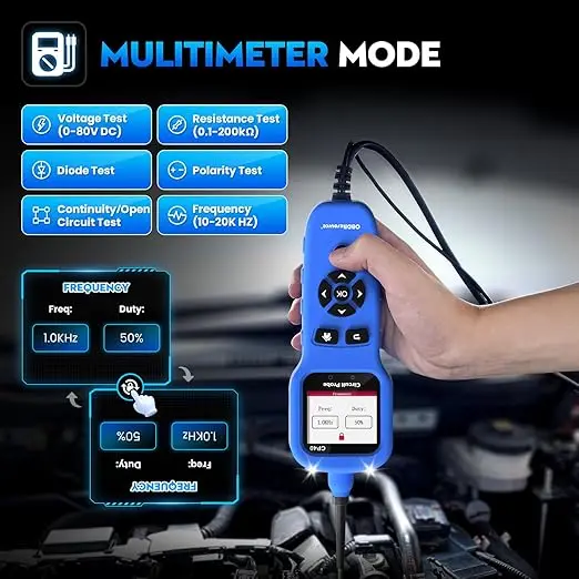 OBDResource CP40 Automotive Power Scan Probe Car Electric Circuit Analyzer 12V-24V Battery Tester Car MultiMeter Tester