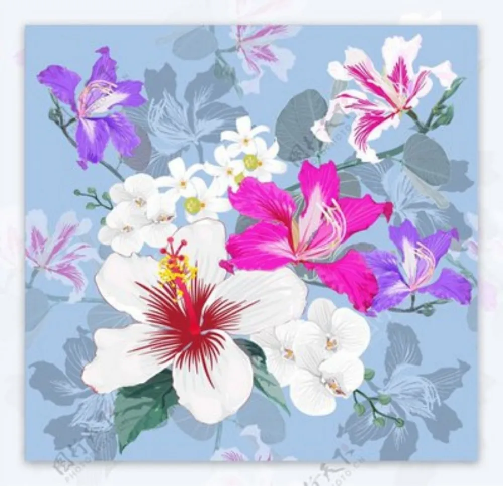 300415-Romantic Floral Hand Paint By Numbers Home Decoration Art