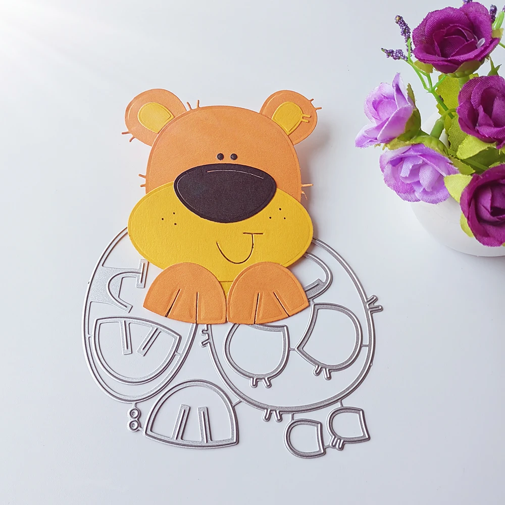 

New and beautiful animal bear cutting dies scrapbook decoration embossed photo album decoration card making DIY crafts