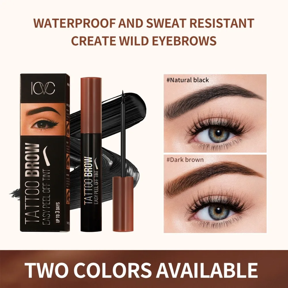 Nuevo tinte para cejas en forma de lágrima resistente al agua, crema para cejas de secado rápido a prueba de sudor, potenciador de cejas de larga duración, regalo de vacaciones