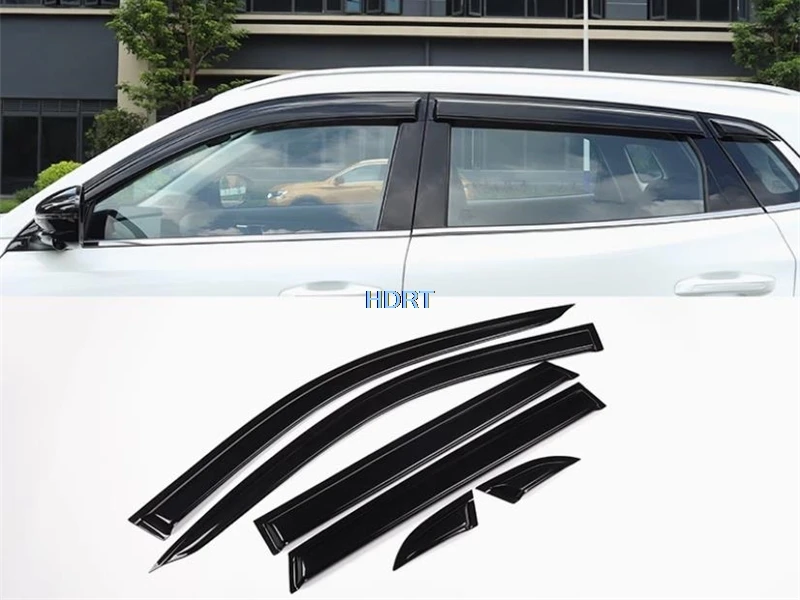 

Car Styling Window Visor Sun Rain Screen Shelter Weather Shield Cover Accessories Exterior Sticker For Changan CS55 Plus 2022 +