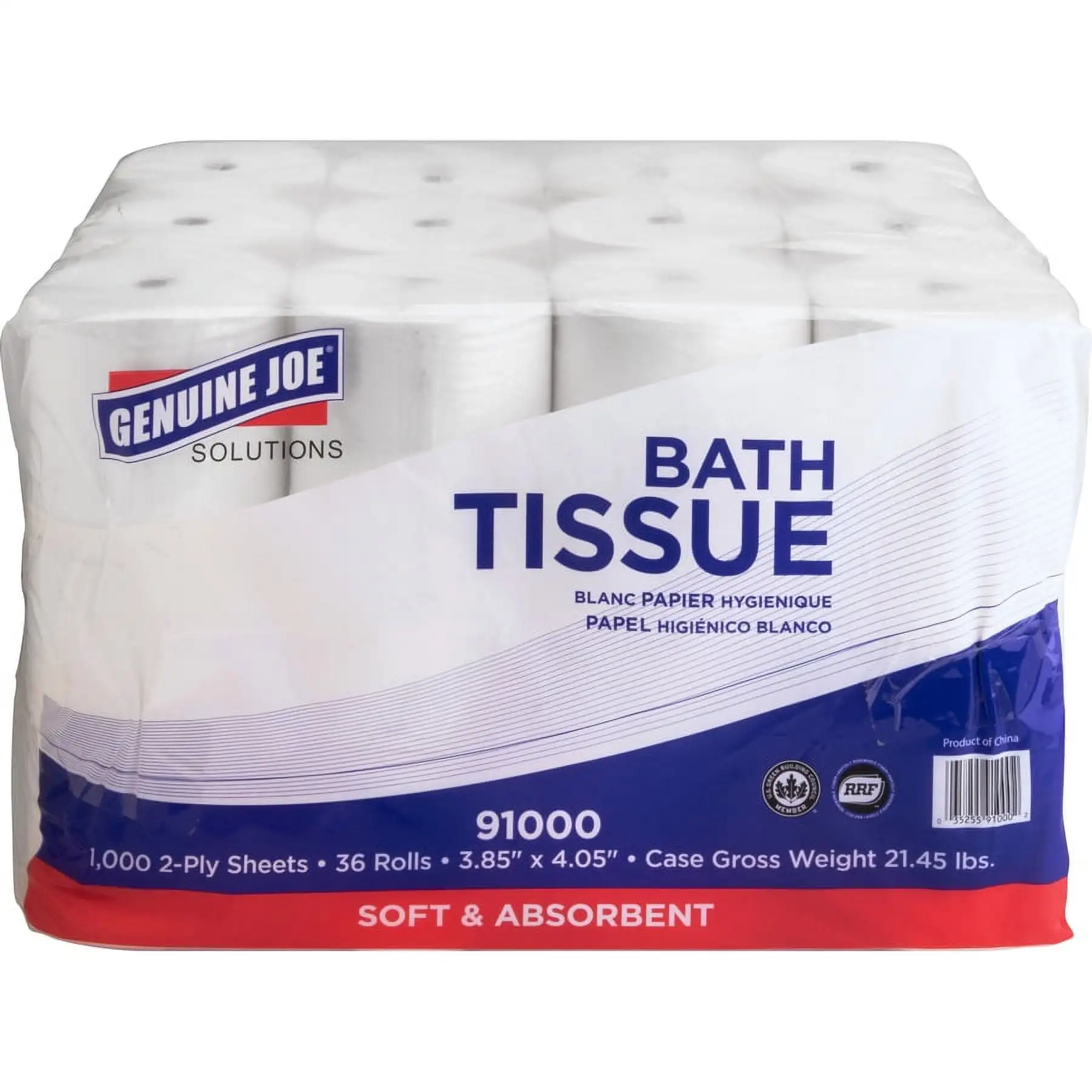 Double Capacity 2-Ply Bath Tissue Paper Virgin Fiber