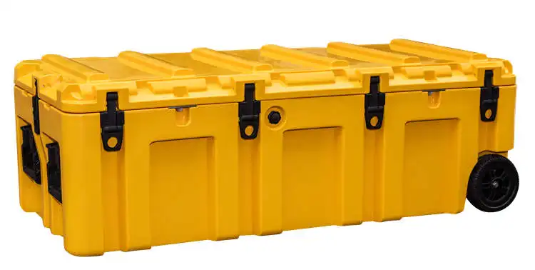 Heavy‑Duty 175L Rolling Hard Tool Storage Case With Wheels Shockproof Equipment Carrying Box