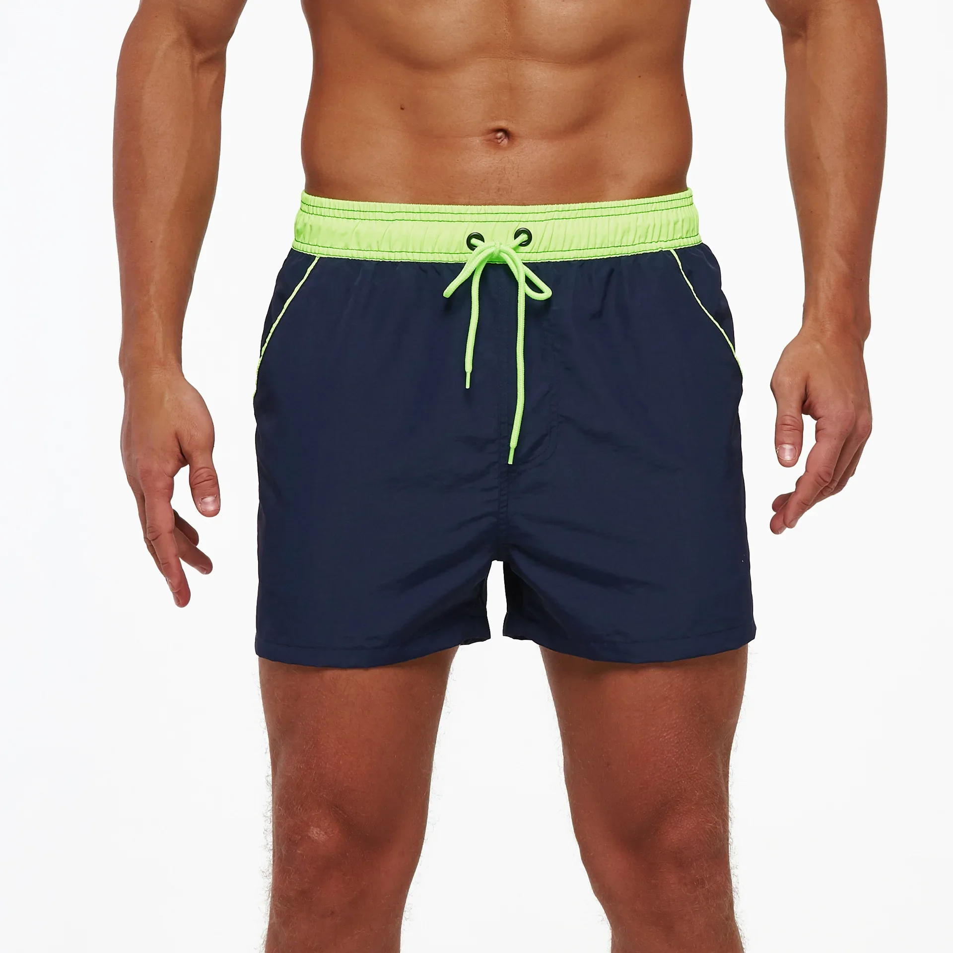 Maillots de bain en maille pour hommes, shorts de bain pour hommes, maillots de bain pour hommes, maillots de bain de surf, pantalons de sport de plage, vêtements de planche, été, nouveau