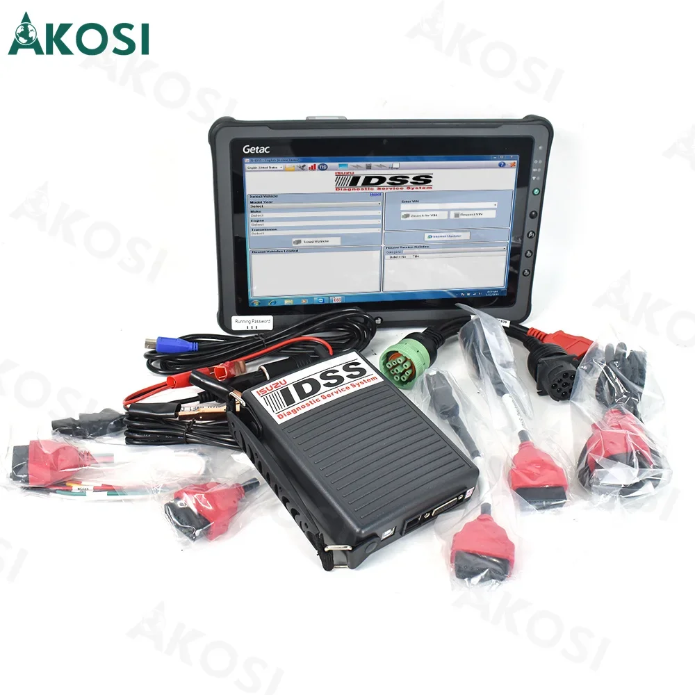 Getac F110 Tablet+for Isuzu IDSS datalink E-IDSS G-IDSS IDSS III diesel engine truck excavator calibration diagnostic tool