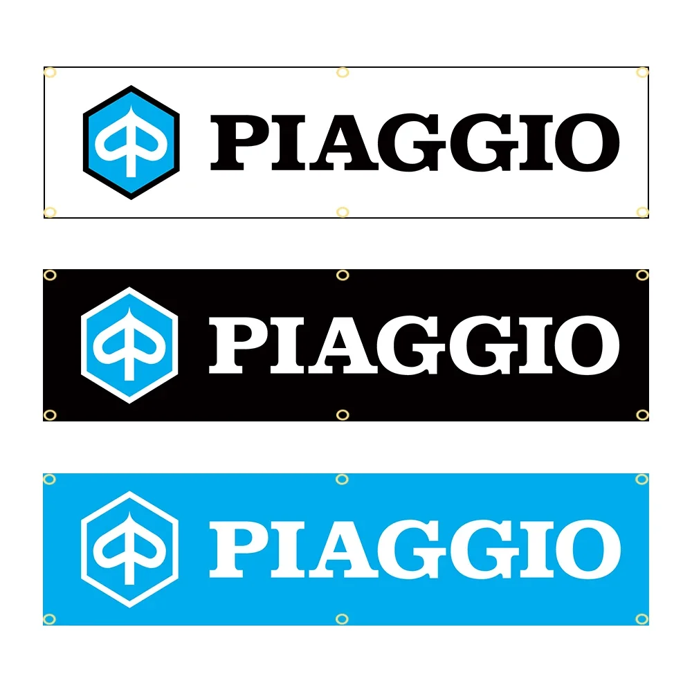 

60X240cm Italy PIAGGIO Motorcycle Banner Flag Polyester Printed Garage or Outdoor Decoration Tapestry