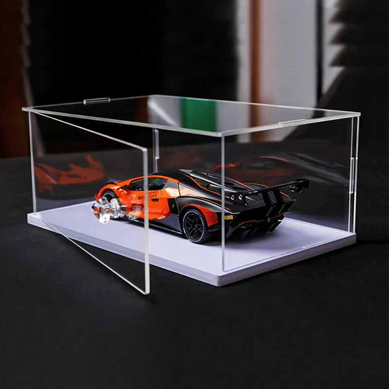 Acrylic Display Case with Door Collectibles Assemble Showcase Display Action Figures Toys Storage Organizing  Model Toy Show Box