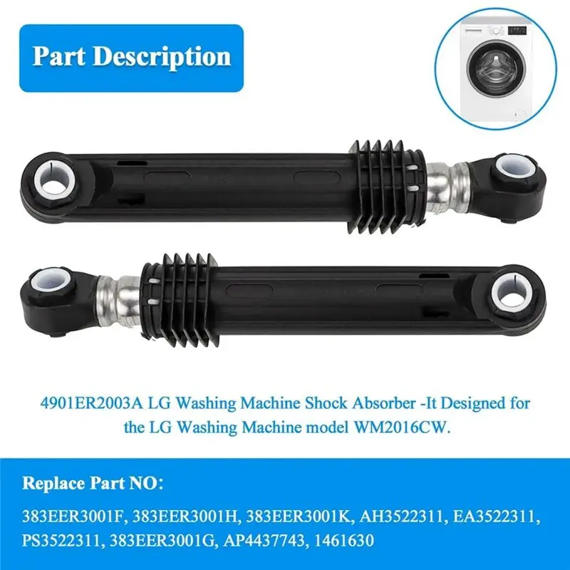 Gen Basic ACV72909503 ACV72909501 For Kenmore Elite Washing Machine Damper Washing Damper Assembly, AP5974356 PS11707466 Easy