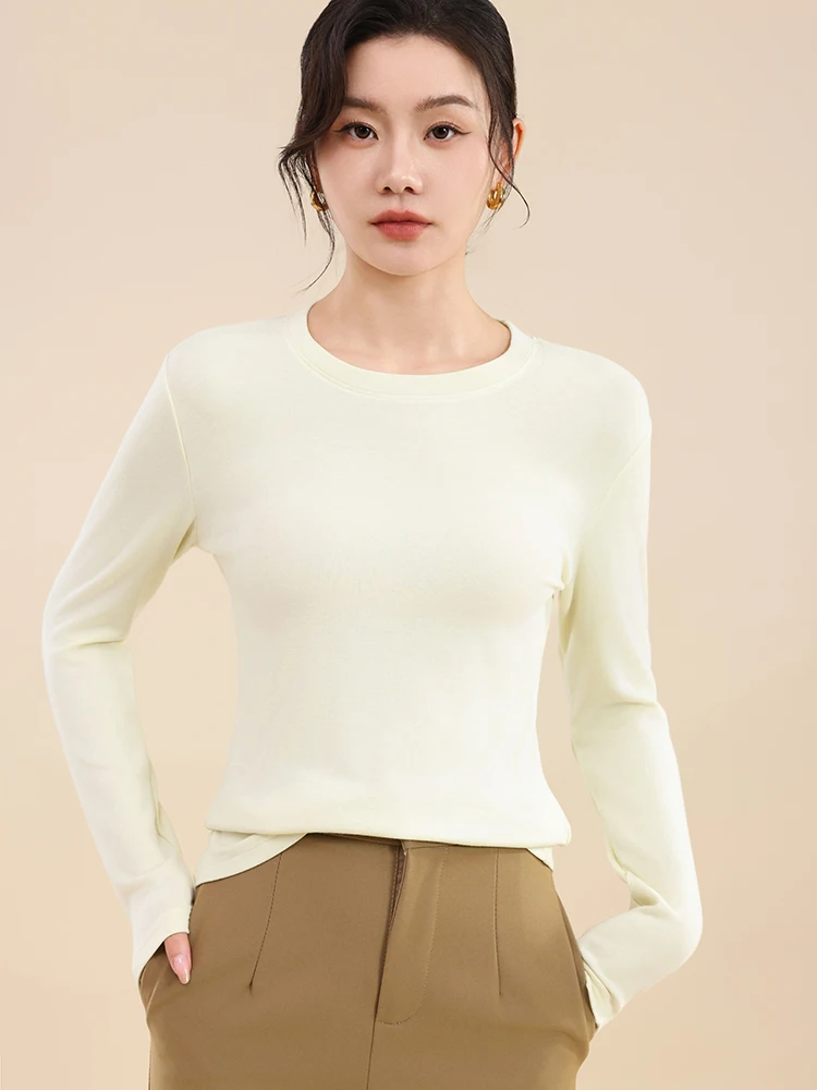 

100% Merino Wool Women's Round Neck Pullover Sweater For Autumn Winter Casual Fashion Soft Knitted Cashmere Sweater