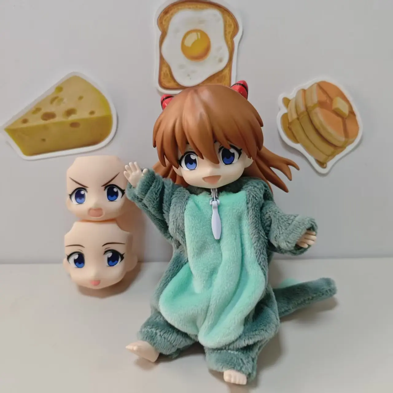 

Коллекционная фигурка Ob11 1/12 EVA Асука из аниме «Евангелион» в костюме динозавра, модель-кукла, фигурка обычного персонажа