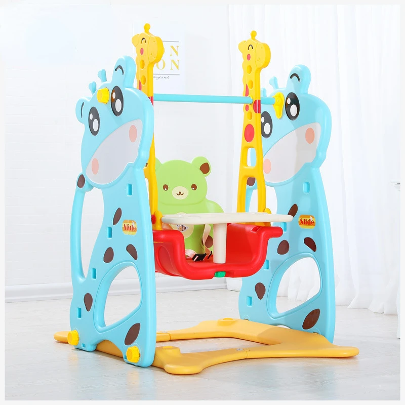 Cute Shape Children\'s Indoor Slide Household Combination Thickened Slide Slide Swing Toys Kindergarten Baby Toy Swings