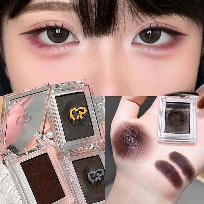 Dark Red Brown Eyeshadow Multifunctional Makeup Palette Silky Matte Eyeliner brow Cream Silkworm Lower Eye liner Shadow Makeup