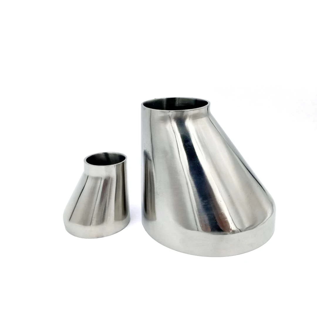 SS304 Stainless Steel Outer Diameter 19mm-102mm Butt Welding Eccentric Reducer Sanitary Fittings Homemade Beer