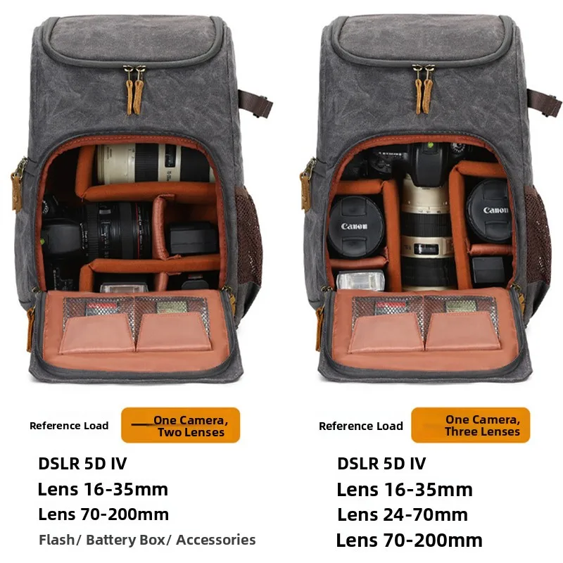 Professional DSLR Camera Bag Photography Backpack Waterproof Men's 17 Inch Computer Bag Drone Large Capacity Backpack