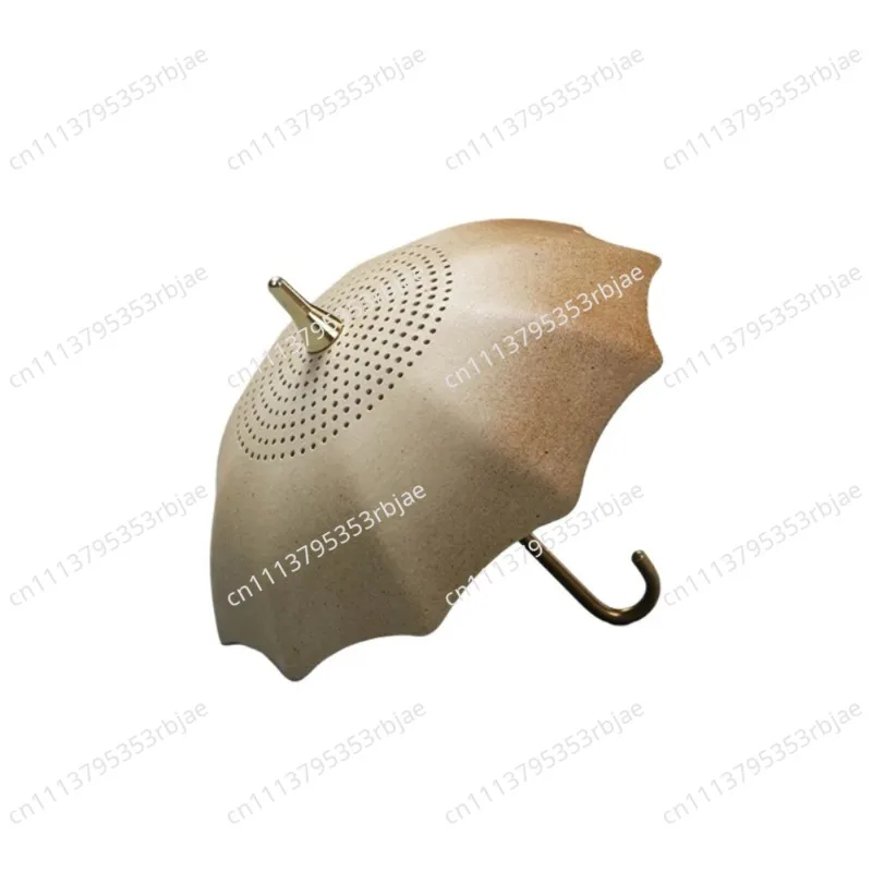 Ceramic Umbrella Tea Strainer Traditional Chinese Style Tea Infuser Blue White Porcelain Pattern Tabletop Decoration Tea Room