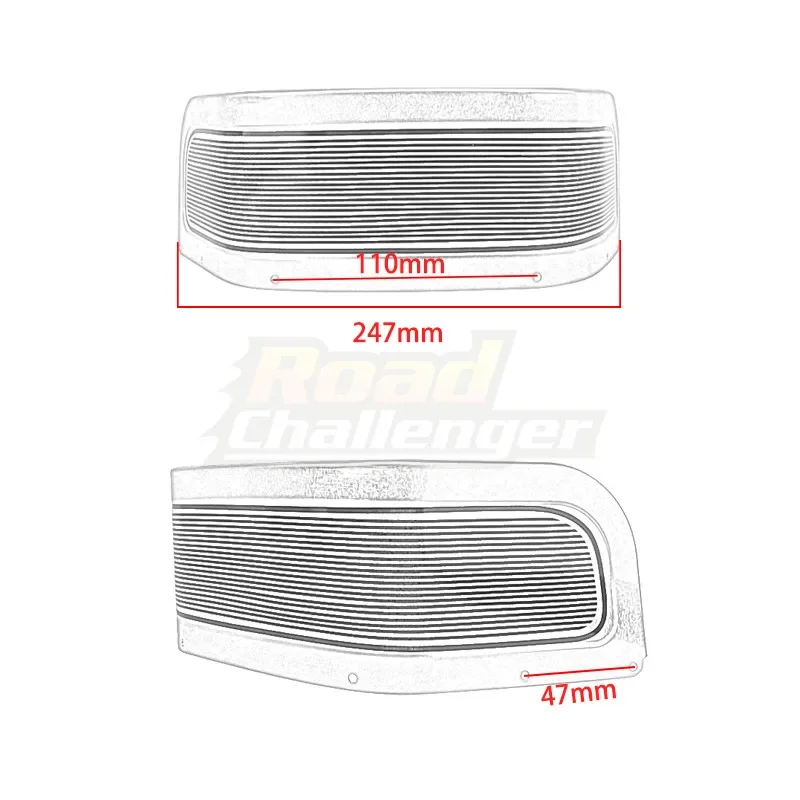 Chrome Aluminum Motorcycle Front Fender Trim Cover For Harley Touring Road King Electra Glide Ultra Glide FLHR FLHX 1980-2013